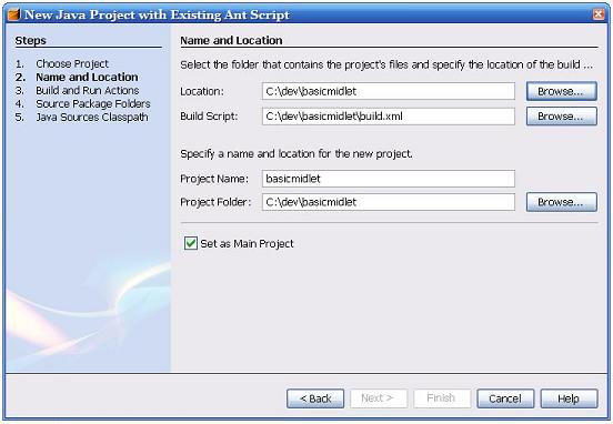 NetBeans 5 New Project