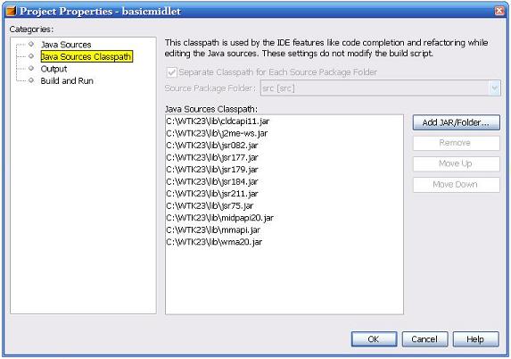 NetBeans 5 Properties